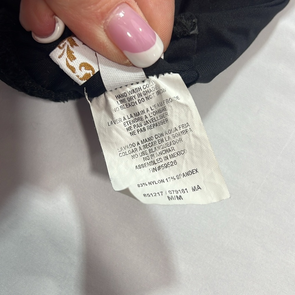 Becca “color code sadie” swimsuit one piece size M black - Picture 6 of 9